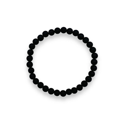 Black Matte Onyx Stone Bracelet