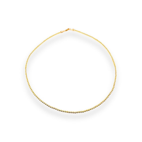 18k Gold Filled 2.5mm Ball Necklace