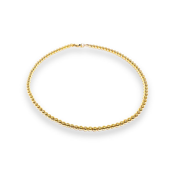 18k Gold Filled 5mm Ball Necklace
