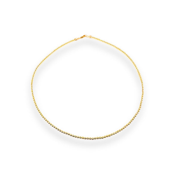 18k Gold Filled 3mm Ball Necklace