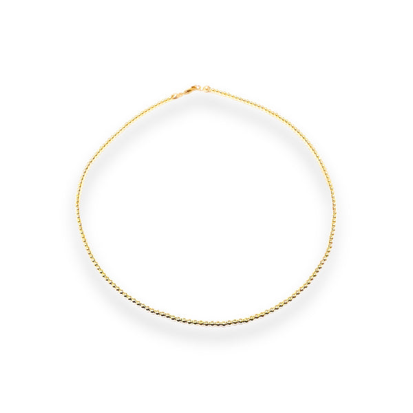 18k Gold Filled 4mm Ball Necklace