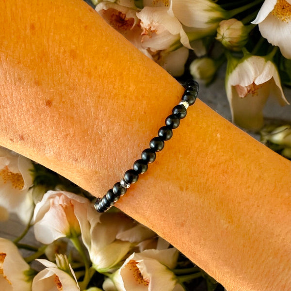 4mm Onyx Matte Stone Bracelet