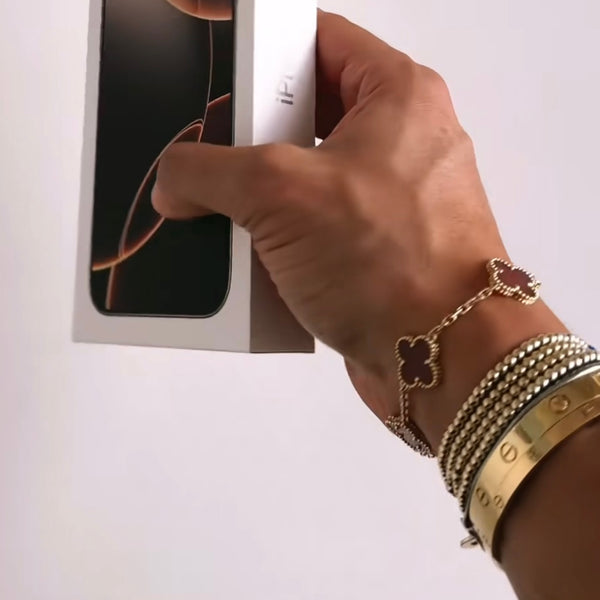 18k Gold 3mm Clasp Bracelet