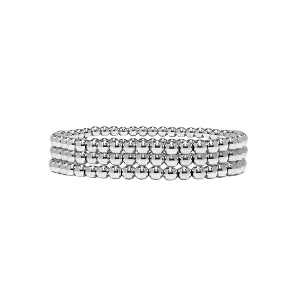 Sterling 4mm Bracelet Stack 3