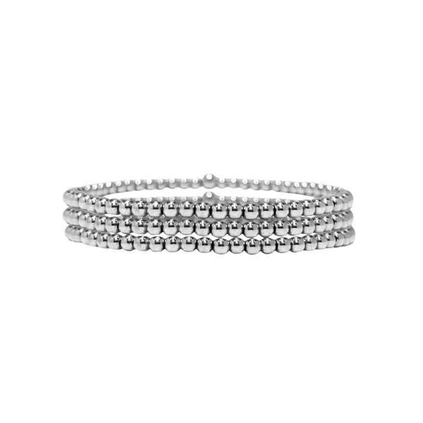 Sterling 3mm Bracelet Stack 3