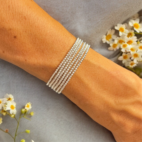 Sterling Silver 2.5mm Bead Bracelet