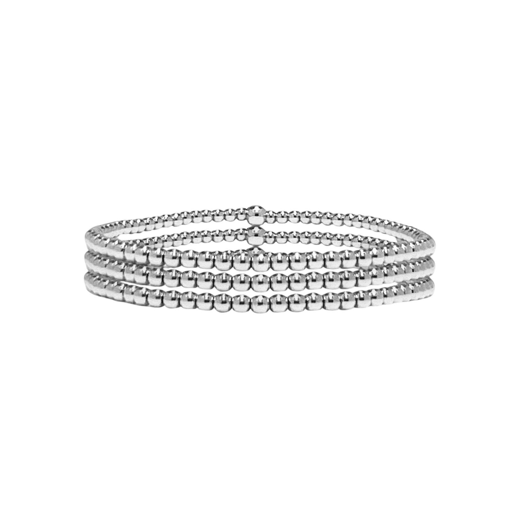 Sterling 2.5mm Bracelet Stack 3