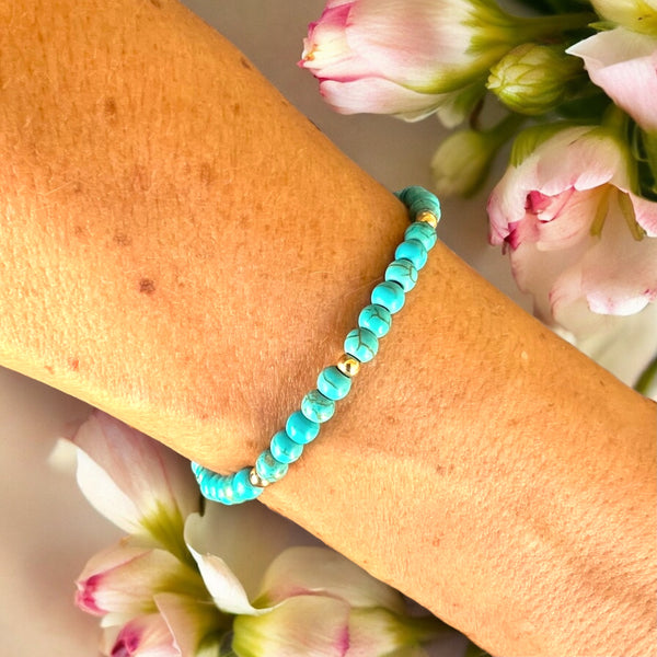 Turquoise 4mm Stone Bracelet