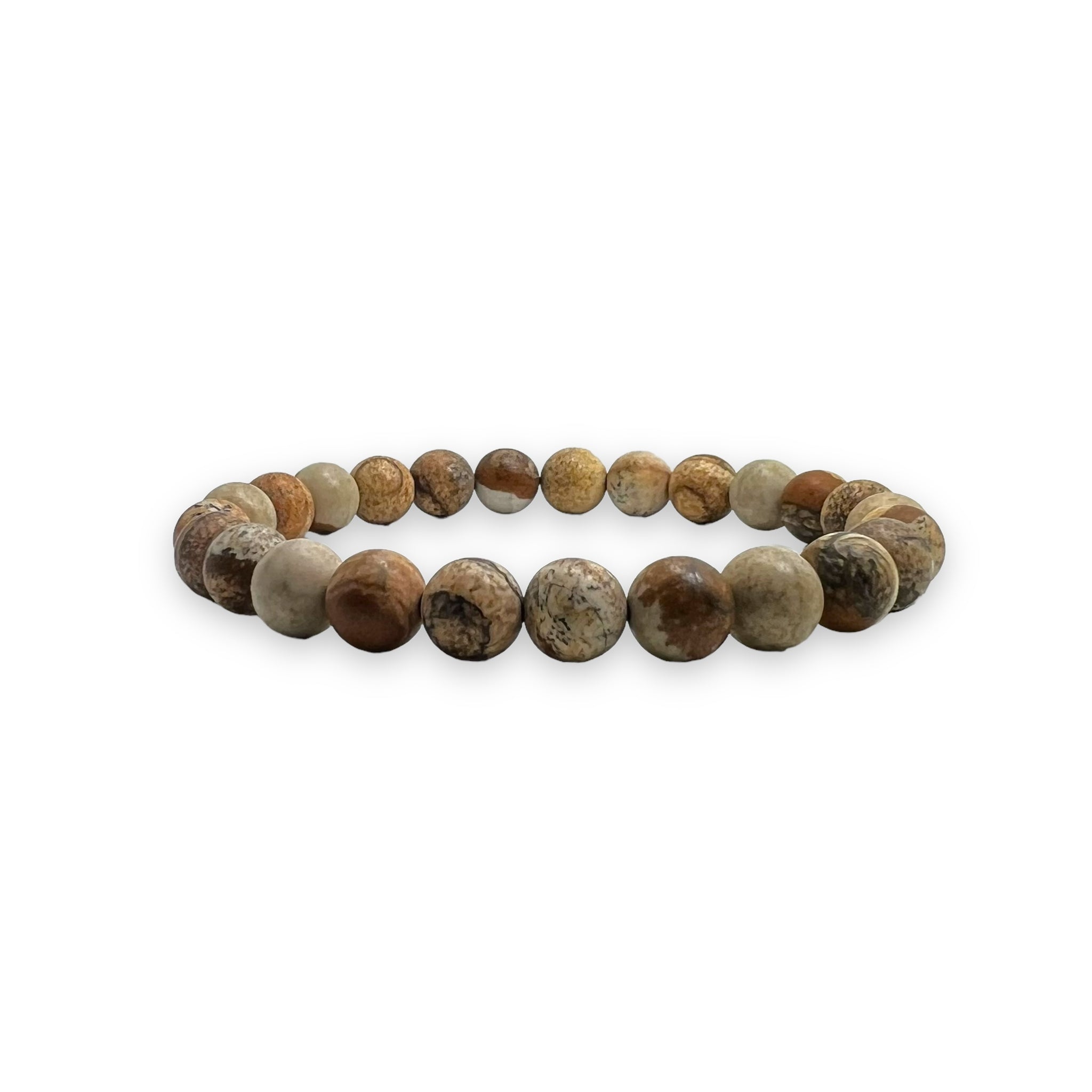 Ocean Palm Jasper 8mm Stone Bracelet