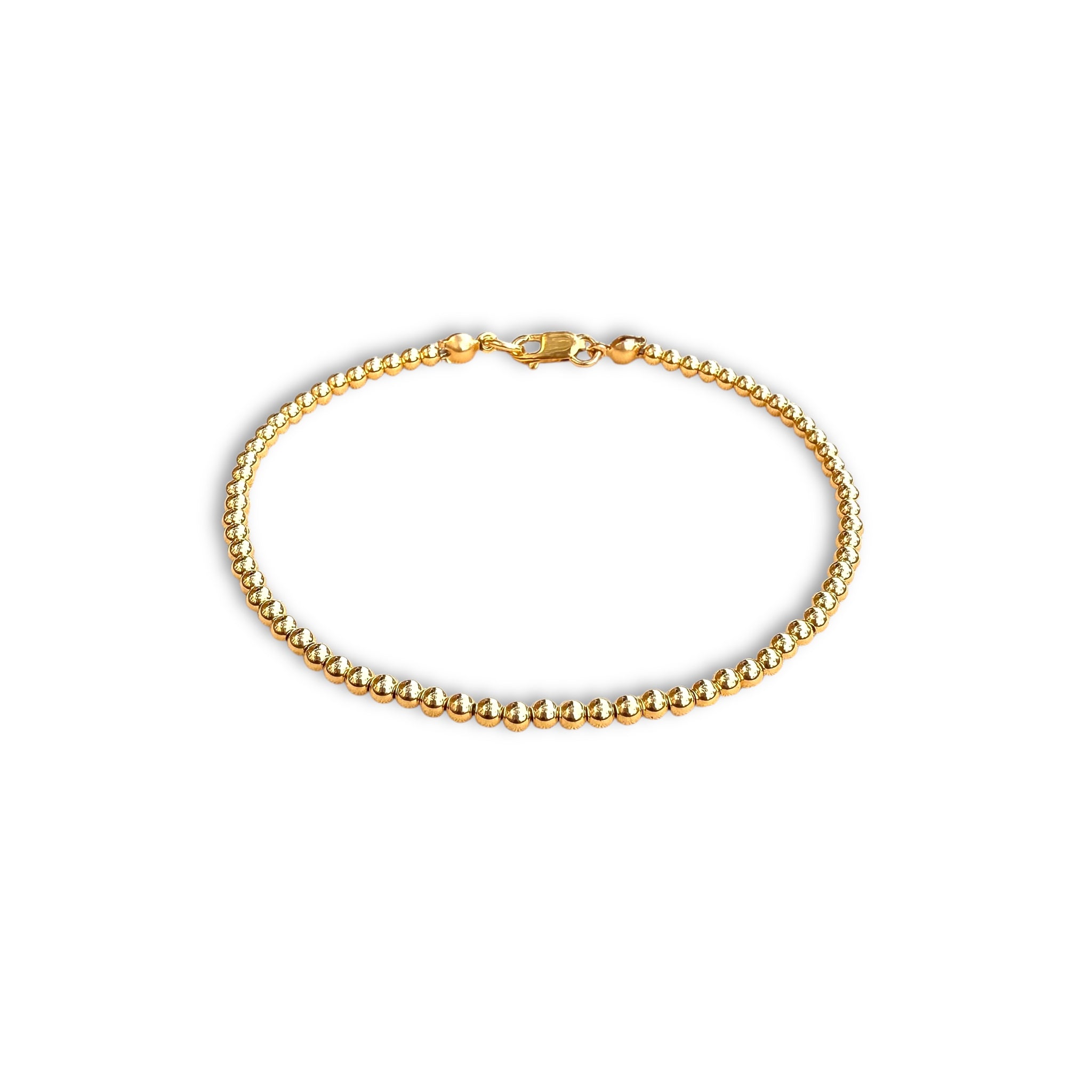 18k Gold 2.5mm Clasp Bracelet
