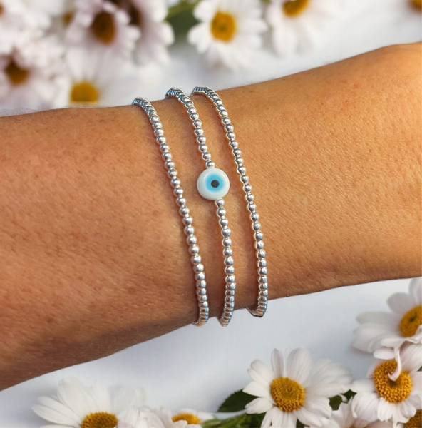 Sterling 2.5mm Bracelet Stack 3