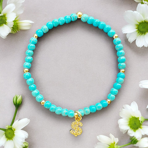 Cash Turquoise 4mm Stone Bracelet