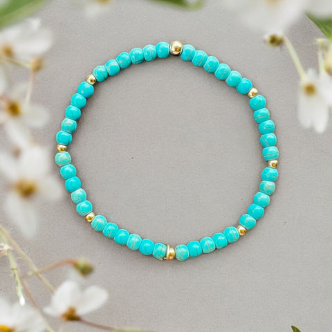 Turquoise 4mm Stone Bracelet