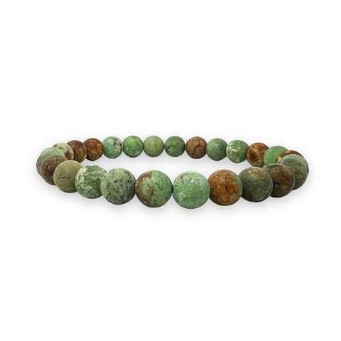 Ocean Palm Jasper 8mm Stone Bracelet