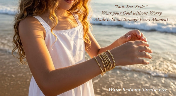 18k Gold 3mm Bracelet Stack 2